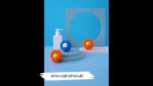 Bóng Giặt Tẩy Lông Làm Sạch Quần Áo Chống Vướng Tóc Hình Gấu Dễ Thương