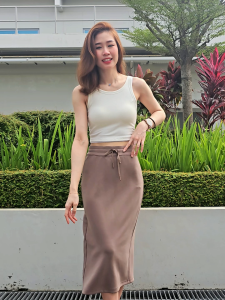 Einashop Orelia Midi Skirt Signature Collection SG Ship