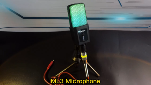 Siborie ML3 Condenser Mic 3.5mm USB Type-C RGB Colorful Light For Gaming Live Streaming Recording With anti-vibration Stand