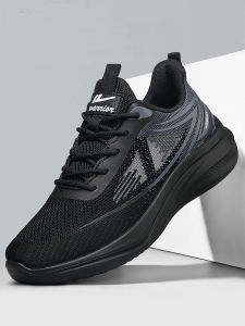Mens Casual Running Shoes Anti-Slip Work Shoes Comfortable Breathable Mesh Inner Lightweight Flat Heel round Toe Sport Shoes