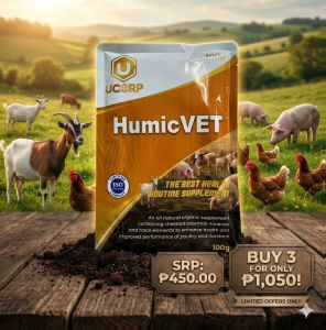HUMICVET (SRP: ₱450.00) - Organic Herd Routine Supplement - 100g - For Goats Pigs Chickens - Buy 3 Bundle: ₱1050.00 Only