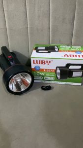Luby Senter Tangan Super Terang 2 in 1 L-2673 10Watt + 12 LED SMD CAHAYA PUTIH Rechargeable 10 Jam