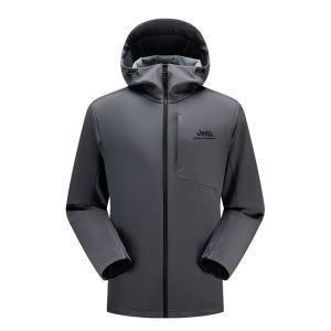 Jeep | Jeep Mens Lightweight Fleece Jacket Waterproof Hiking Down Jacket Mountain Climbing Warm Outdoor Fleece Soft Shell Coat Autumn Winter