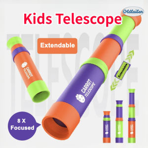 Oldlaiben Kids Telescope Toy 8x Focused Telescopic Handheld Outdoor Hiking Camping Telescope Christmas Gift