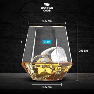 Gelas Crystal Diamond Gelas Cangkir Kopi Teh Jus Anggur Wine Mocktail Cocktail Premium Modern