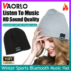 VAORLO Winter Sports Bluetooth Music Hat Bluetooth Sleeping Headphones Eye Mask Sleep Headphones Headband Soft Elastic Comfortable Wireless Music Earphones
