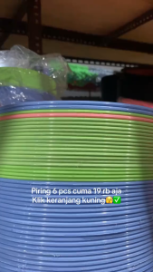 (ISI 6 PCS) KHADO PIRING CHLOE 9 INCH / PIRING MAKAN PLASTIK