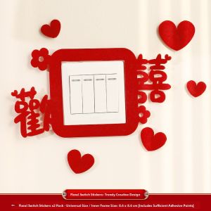 Wedding Switch Stickers Decorative Groom Bedroom Main Bedroom New Home Celebration Supplies Complete Set Marriage Decoration