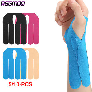 【5/10PCS】Kinesiology Tape for Wrist & Thumb - Waterproof Precut Athletic Tape for Carpal Tunnel Tendonitis & Sports Support