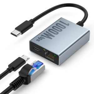 100Mbps 1000Mbps Ethernet Adapter สําหรับ Fire TV Stick Micro USB to RJ45 Ethernet การ์ดเครือข่ายสําหรับใช้งานร่วมกับ Fire TV Stick