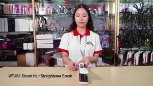 Professional Steam Hair Straightener Brush Anti-scald Negative Ion Hair Care Ceramic Wide Hair Curling Flat Plates Lcd Display