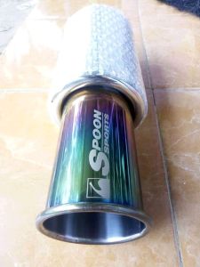 kenalpot mobil spoon pelangi