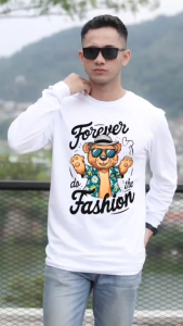 Kaos Distro Lengan Panjang Katun Combed 24s Baju Kaos Lengan Panjang Distro Dewasa Premium Kekinian