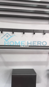 Double Folding Towel Rack With Hook Aluminum Towel Rack Hotel Toilet Pendant Elegant Bathroom Accessories