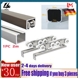 HOL【1-3 Days Delivery】Sliding Door Roller (Nylon/Steel) Set 80 to 100kg with 2 meter Track