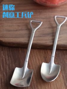 SUS304 Steel Premium Small Shovel Spoon/Ice Cream Fruits Spoons Dessert Tasting Appetizer Coffee Spoons/Small Spoon