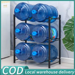 Double Mineral Water Rack Stand 3/4/5 Layer Water Gallon Rack Stand Space Saver Kitchen Racks Organizer