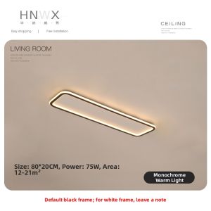 Ultra-Thin Rectangular Modern Minimalist Ceiling Light