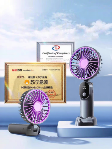 Portable Handheld Mini Fan Ultra Long Battery Life Silent USB Rechargeable Strong Wind Power for Office Dormitory Childrens Desktop