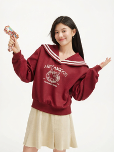 Hotwind | Red Animal Illustration Womens Sweatshirt