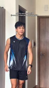 Áo Cầu Lông Quần Cầu Lông Bộ Cầu Lông Nam Nữ Chuyên Nghiệp Vải Thoáng Khí A1025 - V Badwear