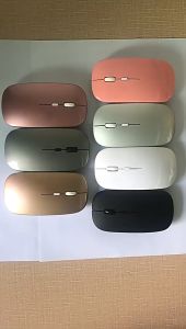 MR Wireless Bluetooth Mouse Silent Gaming Cordless Mouse Slim Mouse Pastel Color For IOS & Android Tablet Laptop 滑鼠
