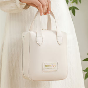 Trendy and Practical Ins Style Shell PU Leather Cosmetic Bag with Portable and Waterproof Features B06