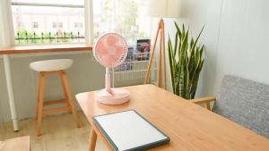 Foldable And Rechargeable Floor Fan