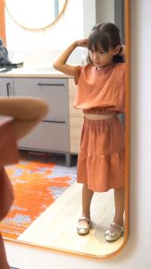 Baju Anak Perempuan Setelan Katun 1-8 Tahun 4361A