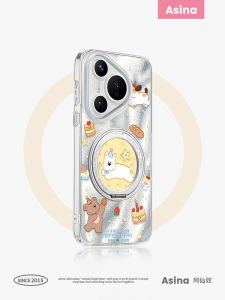 Asina | Ultra-Thin Magnetic Full-Coverage Huawei Pura70 Pro Phone Case Cute Female Version Sweet Dessert Design West Highland Pointer