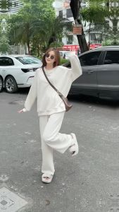 ĐỒ BỘ NỈ TĂM ĐỒ BỘ THỂ THAO NỮ CHẤT VẢI CAO CẤP PHONG CÁCH HÀN QUỐC XINH XẮN - DUBAI FASHION