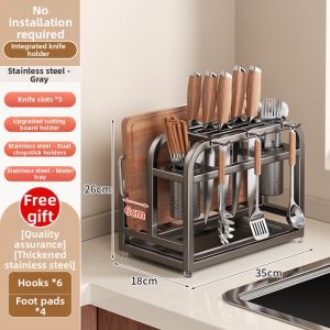 youqin | Multipurpose Knife and Chopping Board Storage Rack