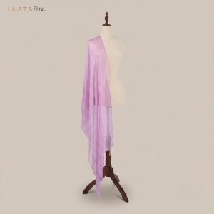 Khăn Lụa Tơ Tằm Tím Thạch Thảo Luata Silk - Khăn Choàng Lụa Đơn Sắc Cao Cấp Mềm Mịn Thoáng Mát Phụ Kiện Thời Trang Sang Trọng Làm Quà Tặng Tinh Tế