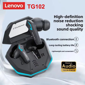 Lenovo | Lenovo TG102 Gaming Wireless Earbuds Bluetooth5.4 Low Latency RGB Light Long Battery Waterproof Touch Control TWS Headset