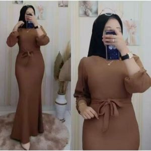 Gamis Andin Duyung Remaja Dewasa- Gamis mermaid//Dress Ootd Kondangan-Size M. L. XL.