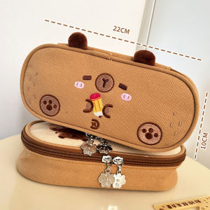 กระเป๋าใส่ของเข็มปักขนาดใหญ่สุดน่ารักสำหรับนักเรียนประถมศึกษาและมัธยมต้น วัสดุผ้าฝ้ายผสมโพลีเอสเตอร์ ความจุขนาดใหญ่