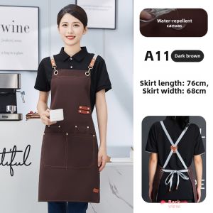 BAONIUNIU | Waterproof Oil-Resistant Custom Logo Apron for Women