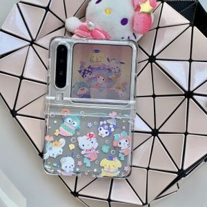 Mermaid Sanrio Huawei PuraX Phone Case Foldable Screen Full Cover Protection Anti-Fall Creative Cute Cartoon Style Acrylic Shell