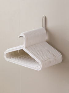 No-Drill Wall-Mounted Clothes Hanger Storage Rack Multi-Functional Balcony Organizer Stainless Steel Home Storage Solution