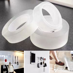 Băng Dính Nano Dán 2 Mặt Trong Suốt/ Băng Keo 2 Mặt Đa Năng- Dán Tường/ Cố Định Thảm/ Treo Tranh/ Ổ cắm/ Móc treo tường...Siêu dính Dễ vệ sinh