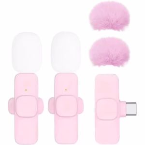 Wireless Microphone Lapel Lavalier Professional Tie Mic Dual Buttonhole For iPhone Android Mobile Cell Phone PC Microphon Micro