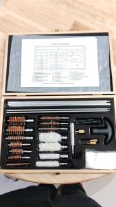 QBLADE Sikat Set Brush Set Sikat Besi Kotak Kayu G121