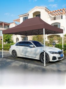 Outdoor Retractable Car Tent Garage Shelter Sunshade Special Vehicle Tent Foldable Rain Double Layer Oxford Cloth Material