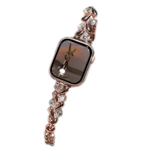 Uhada | Elegant Metal Strap with Swarovski Elements for Xiaomi Band Smart Sport Ladies Bracelet