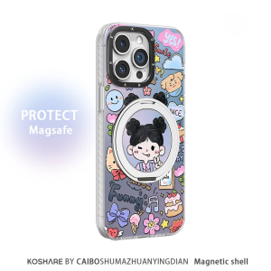 เคสโทรศัพท์มือถือแบบป้องกันแบบหมุนได้ 360 องศาสำหรับผู้หญิง ดีไซน์น่ารัก ดีไซน์สร้างสรรค์ ดีไซน์การ์ตูน ดีไซน์น่ารัก