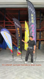 Full Set Beach Flag / Wind Flag One Side Print/Double Side Print/Double Side Plus/Beach Flag Printing with Stand