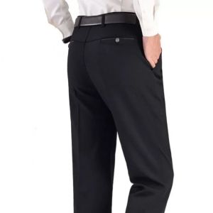 Mens Summer Dress Pants Grey Formal Classic Business Suit Pants Casual Dress Suit Office Work Slim Fit Male Trousers GOZBKF