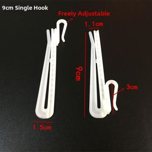 Adjustable Single Plastic Curtain Hook