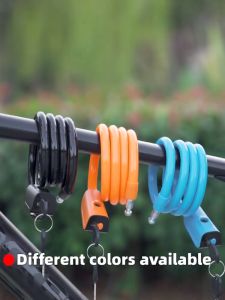 CLASSIC AUDIO Bike Lock CA Steel PVC Bike Lock Copper Lock Core Anti-Theft Steel Cable Lock Mountain Bike Lock with older Helmet Lock Bike Accessories (ORIGINAL)