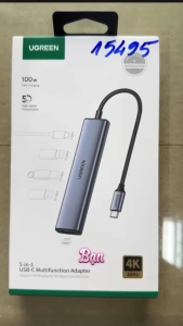 Bộ chia Hub USB Type C ra HDMI USB 2.0 USB 3.0 Sạc PD 100 Ugreen 15495 Chính Hãng